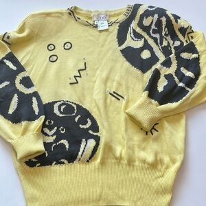 Laurel- 42, cotton vintage abstract‎ sweater